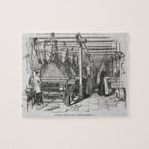 Jacquard driver vävstolar (gravyr) pussel