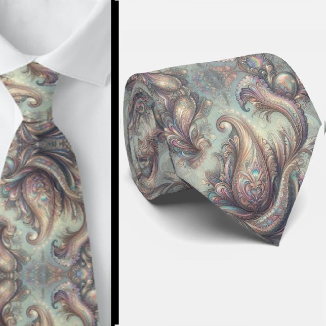 Jacquard Falsksilke | Lyx Paisley Herrens Slips (Skapare uppladdad)