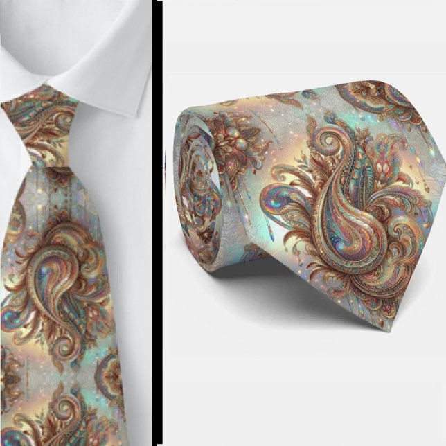 Jacquard Falsksilke | Lyx Paisley Herrens Slips (Skapare uppladdad)
