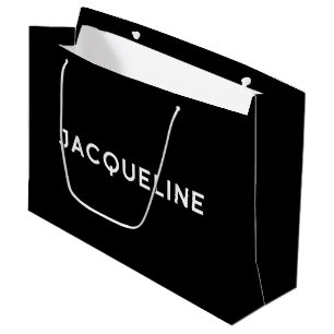 Jacqueline Elegant Gift Bag i svartvitt