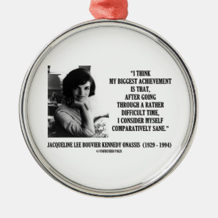 Jacqueline Kennedy jämförelsevis förnuftigt Julgransprydnad Metall
