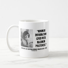 Jacqueline Kennedy minimum informationsartighet Kaffemugg
