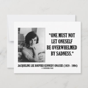 Jacqueline Kennedy ska inte bli överväldigad av so