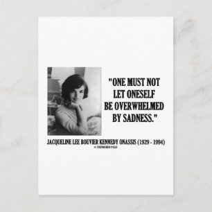 Jacqueline Kennedy ska inte bli överväldigad av so Vykort