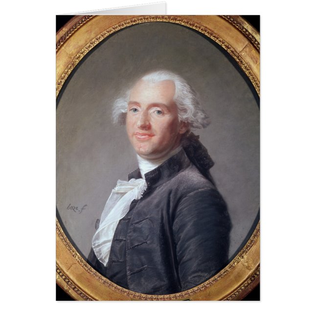 Jacques Alexandre Cesar Charles Hälsningskort (Framsidan)