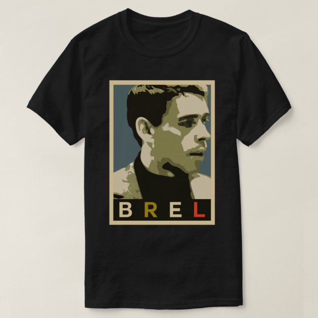 Jacques Brel Classic T-Shirt (Design framsida)