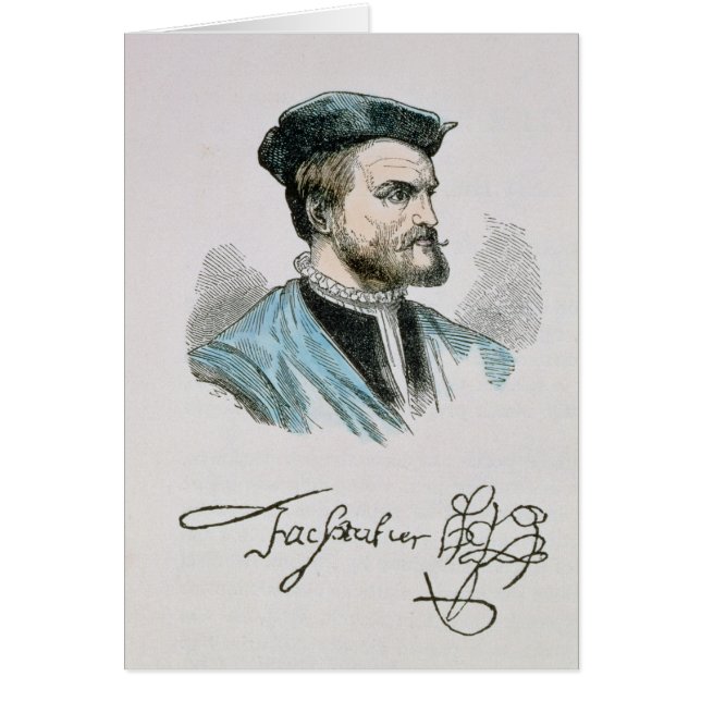Jacques Cartier Hälsningskort (Framsidan)