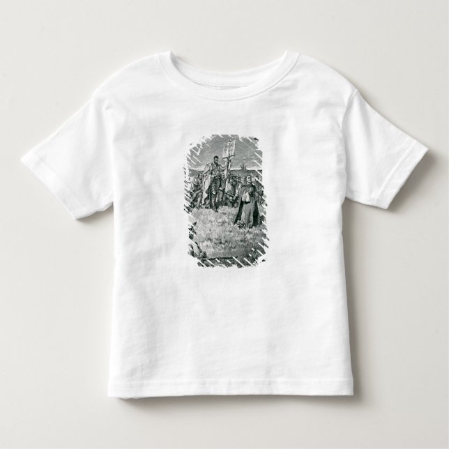 Jacques Cartier inställning - upp en kor på Gaspe T-shirt (Framsida)