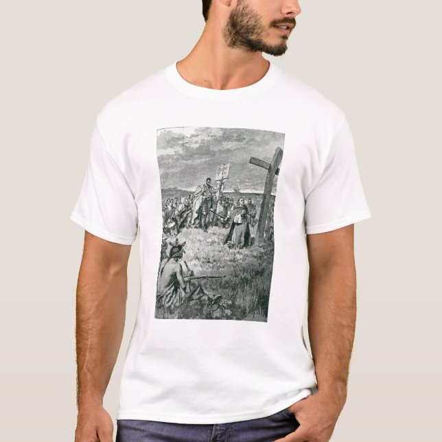 Jacques Cartier inställning - upp en kor på Gaspe Tröja (Framsida)