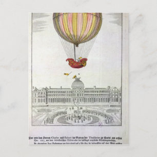 Jacques Charles och Nicholas Robert flyg Vykort