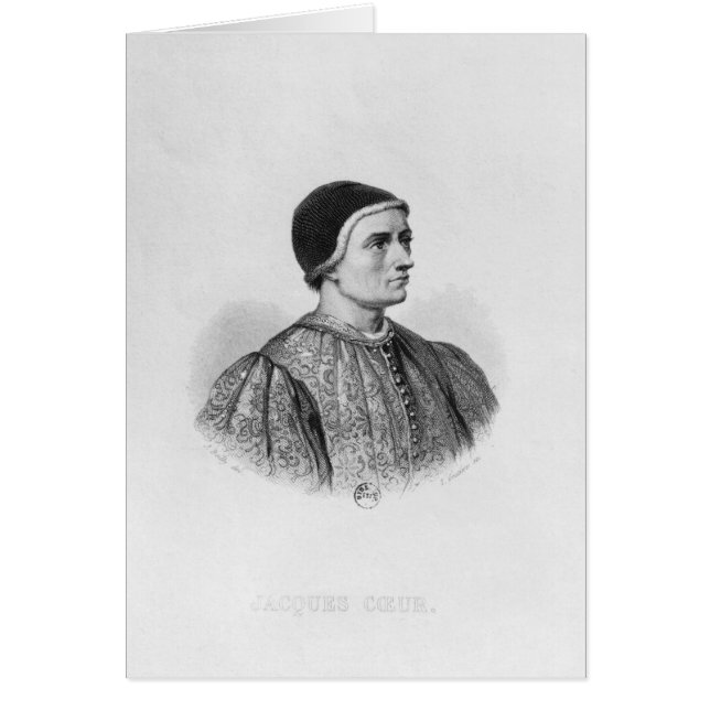 Jacques Coeur Hälsningskort (Framsidan)