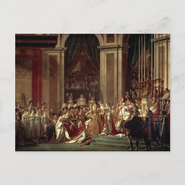 Jacques David-Consecration & Coronation Vykort (Framsida)