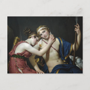 Jacques David- Farewell of Telemachus and Eucharis Vykort