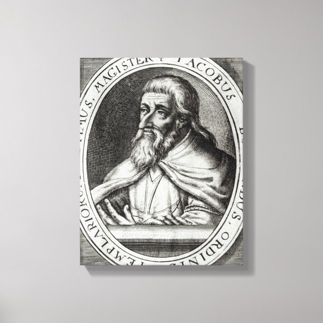 Jacques de Molay Master of Knight Templars Canvastryck (Framsida)