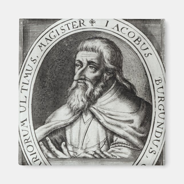 Jacques de Molay Master of Knight Templars Magnet (Framsidan)