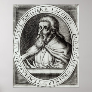 Jacques de Molay Master of Knight Templars Poster