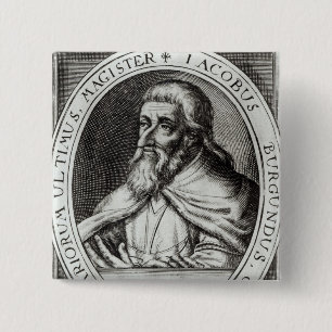 Jacques de Molay Styra av riddare Templars Knapp