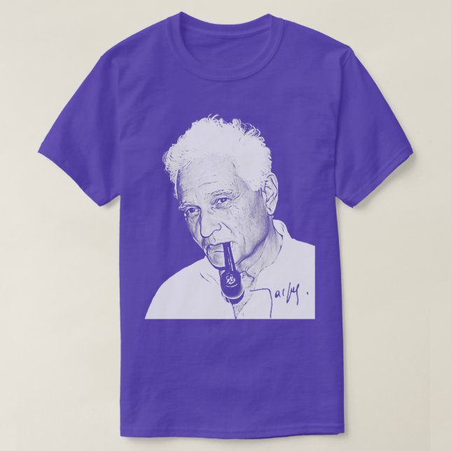 Jacques Derrida Philosopher Fläkt Art Design T Shirt (Design framsida)