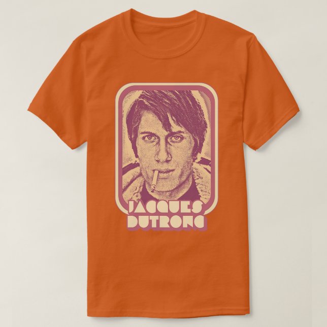 Jacques Dutronc Retro Francophile Design 1 T Shirt (Design framsida)