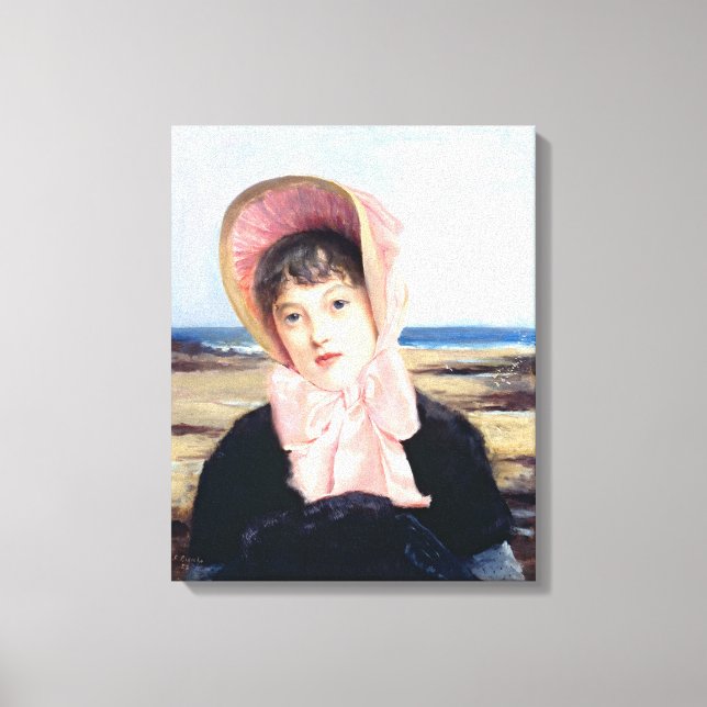 Jacques-Emile Blanche's Rosa Capeline (1883) Canvastryck (Framsida)