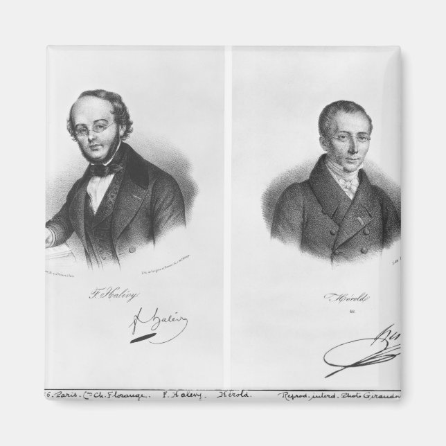 Jacques Fromental Halevy och Ferdinand Herold Magnet (Framsidan)