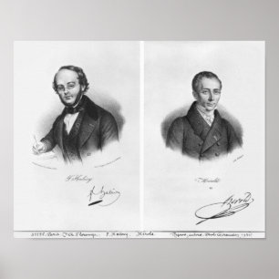 Jacques Fromental Halevy och Ferdinand Herold Poster