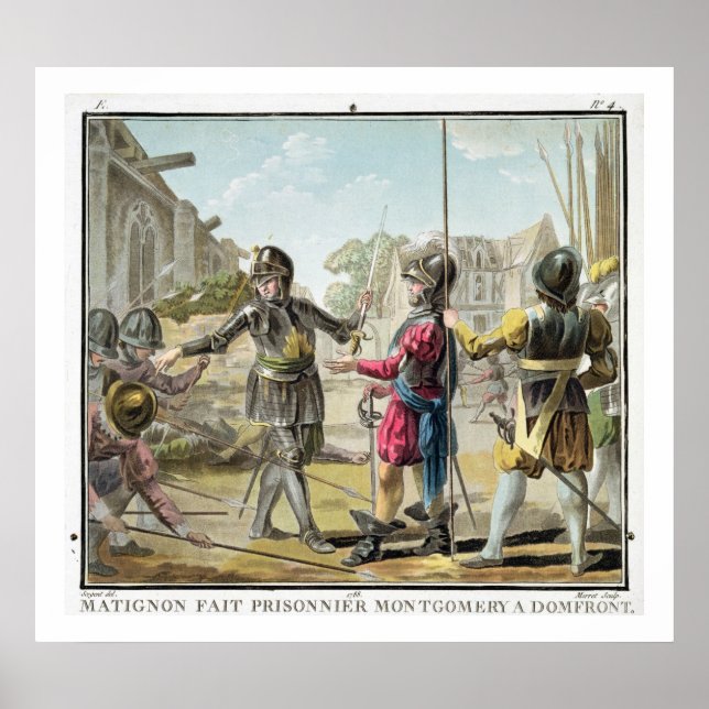 Jacques il Goyon, Matignon-herren, tar Montgome Poster (Framsidan)