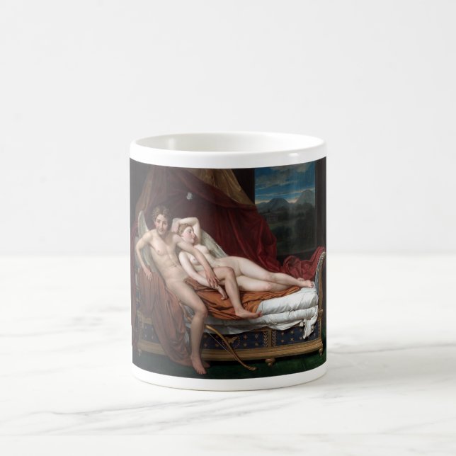 Jacques-Louis David Cupid och Psyche Kaffemugg (Center)