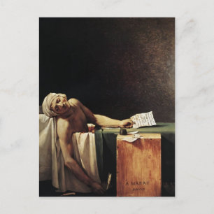Jacques-Louis David- Marats död Vykort