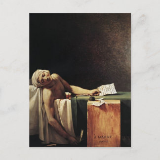 Jacques-Louis David- Marats död Vykort