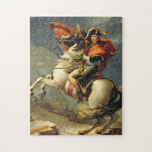 Jacques - Louis David - Napoleon som korsar Alpern Pussel