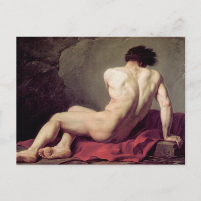 Jacques-Louis David - Patrocles Vykort (Framsida)