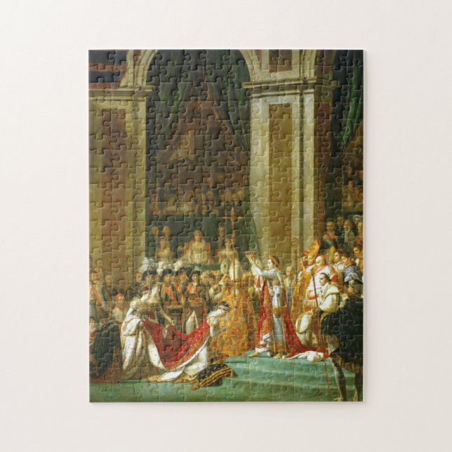Jacques Louis David, sammansvärjningen av Napoleon Pussel (Vertikal)