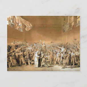 Jacques-Louis - Tennisedereden den 20 juni 1789 Vykort
