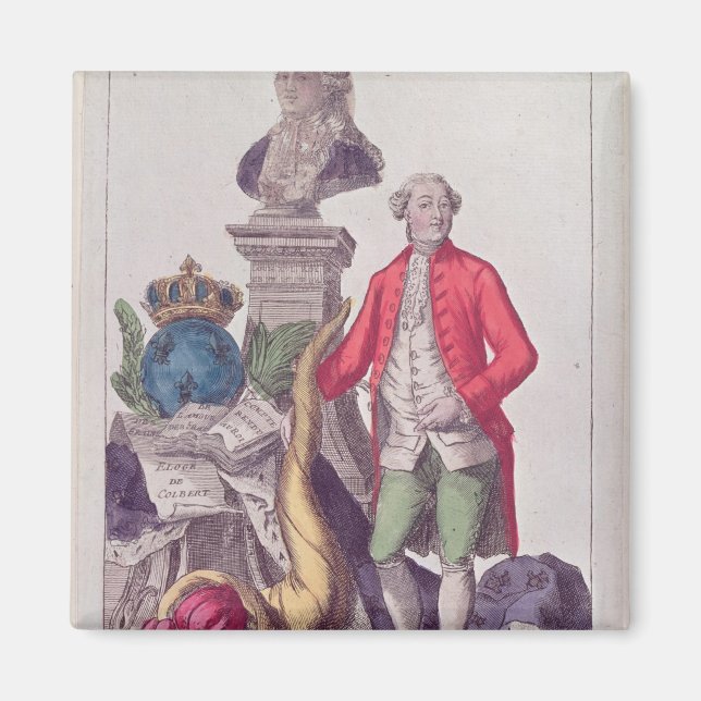 Jacques Neckers uppmaning av den 16 juli 1789 Magnet (Framsidan)