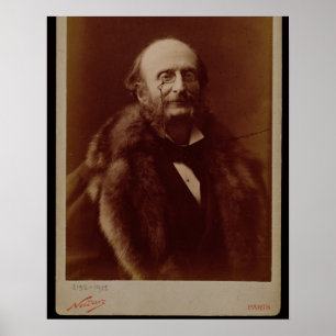 Jacques Offenbach (1819-80), tysk kompositör, hamn Poster