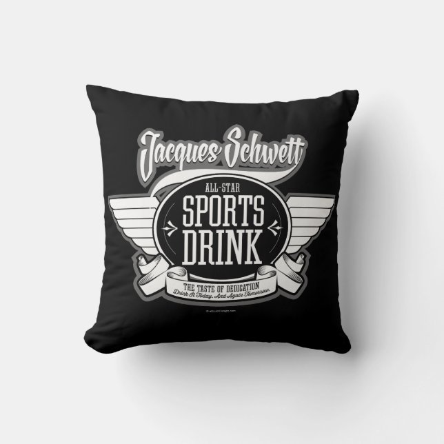 Jacques Schwett Sports Drink Kudde (Framsida)
