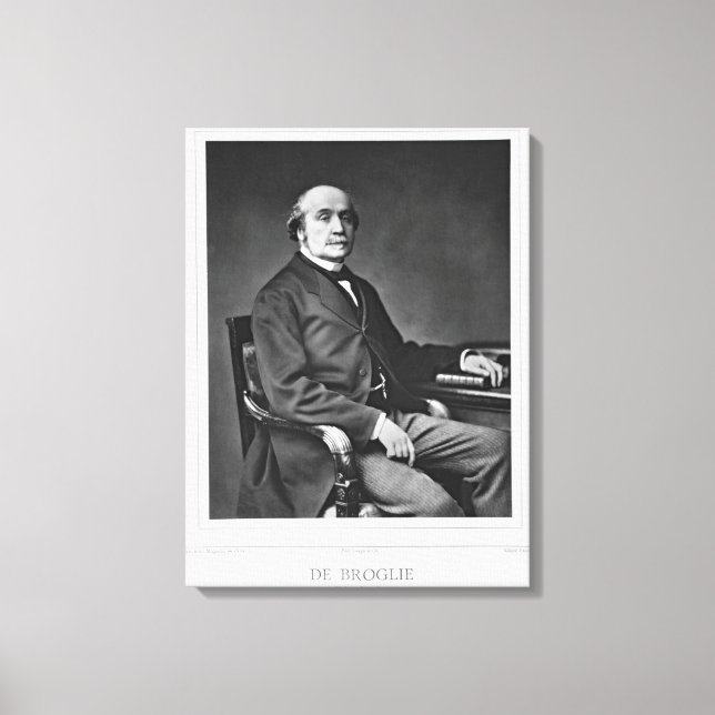 Jacques Victor Albert de Broglie (1821-1901), från Canvastryck (Framsida)
