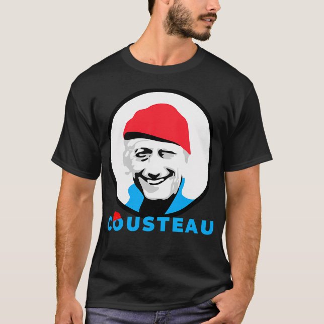 Jacques Yves Cousteau T Shirt (Framsida)
