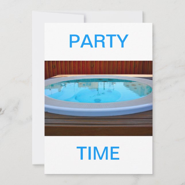 Jacuzzi Party-inbjudan Inbjudningar (Framsida)