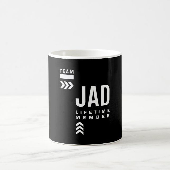 Jad Personlig Namn Birthday Gift Kaffemugg (Center)