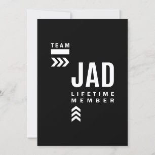 Jad Personligt Namn Födelsedagspresent Inbjudningar