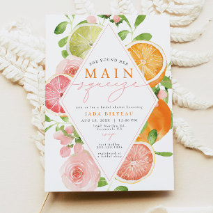 JADA Citrus Fruit Main Squeeze Möhippa Inbjudningar