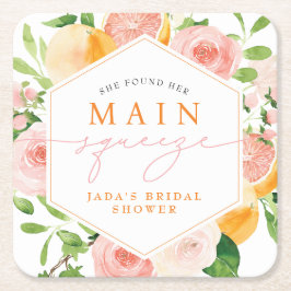 JADA Citrus Fruit Main Squeeze Möhippa Underlägg Papper Kvadrat