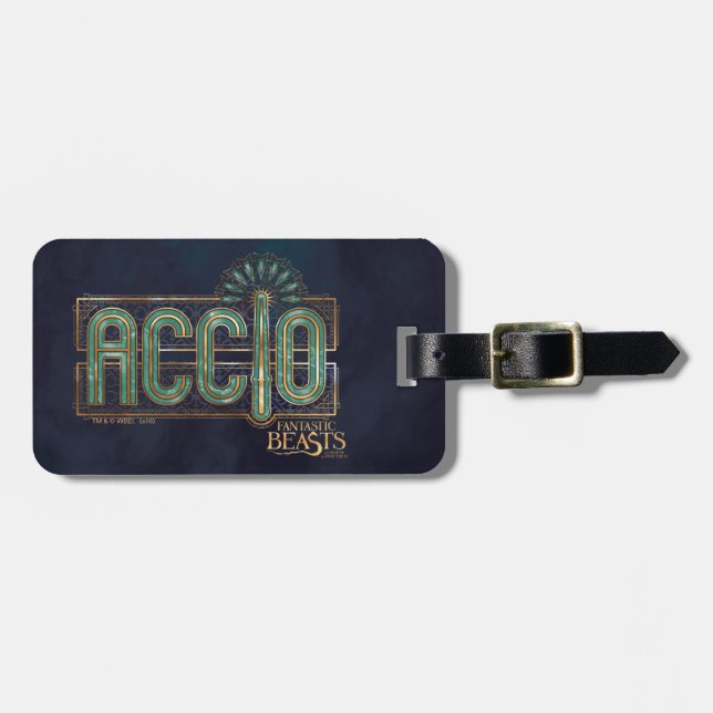 Jade Art Deco ACCIO™ Spellgrafik Bagagebricka (Horisontell Framsida)