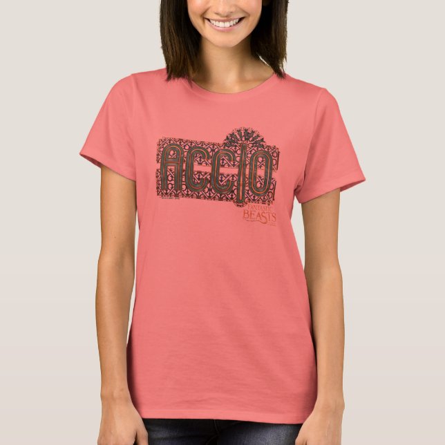 Jade Art Deco ACCIO™ Spellgrafik T Shirt (Framsida)