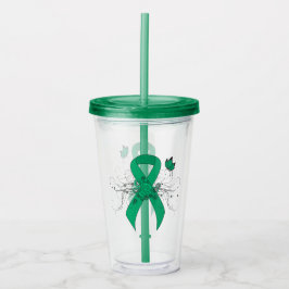 Jade Awareness Ribbon med Butterfly Take Away Mugg