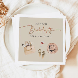 JADE Bohemian Napa Vin Land Bachelorette Pappersservett