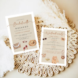 JADE Bohemian Napa Vinland Bachelorette Inbjudningar