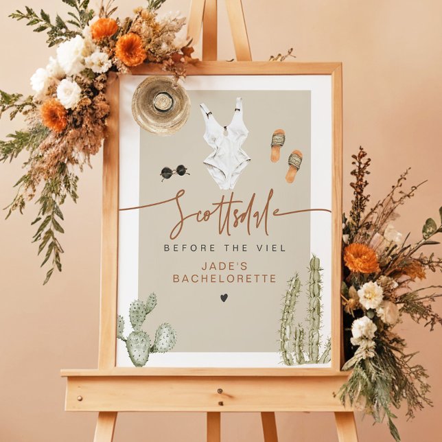 JADE Boho Desert Cactus Scottsdale före slöja Poster (Skapare uppladdad)